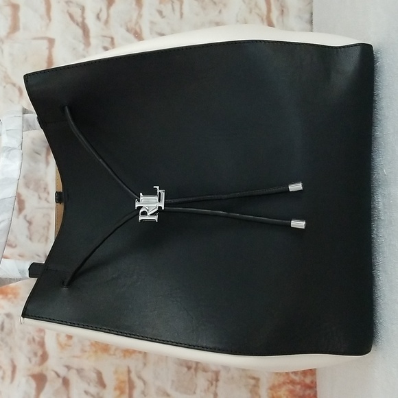 New Ralph Lauren Andie Drawstring Tote - Picture 3 of 12